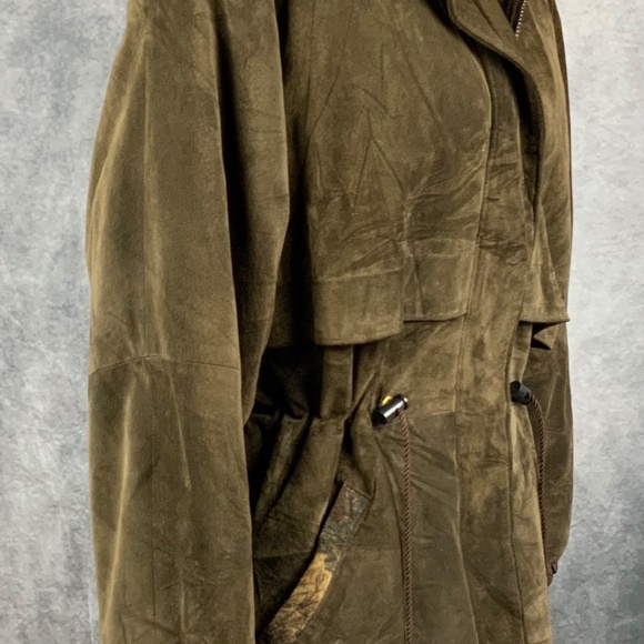 VINTAGE , 80’S BROWN SUEDE COAT , SIZE 8 - Picture 6 of 10